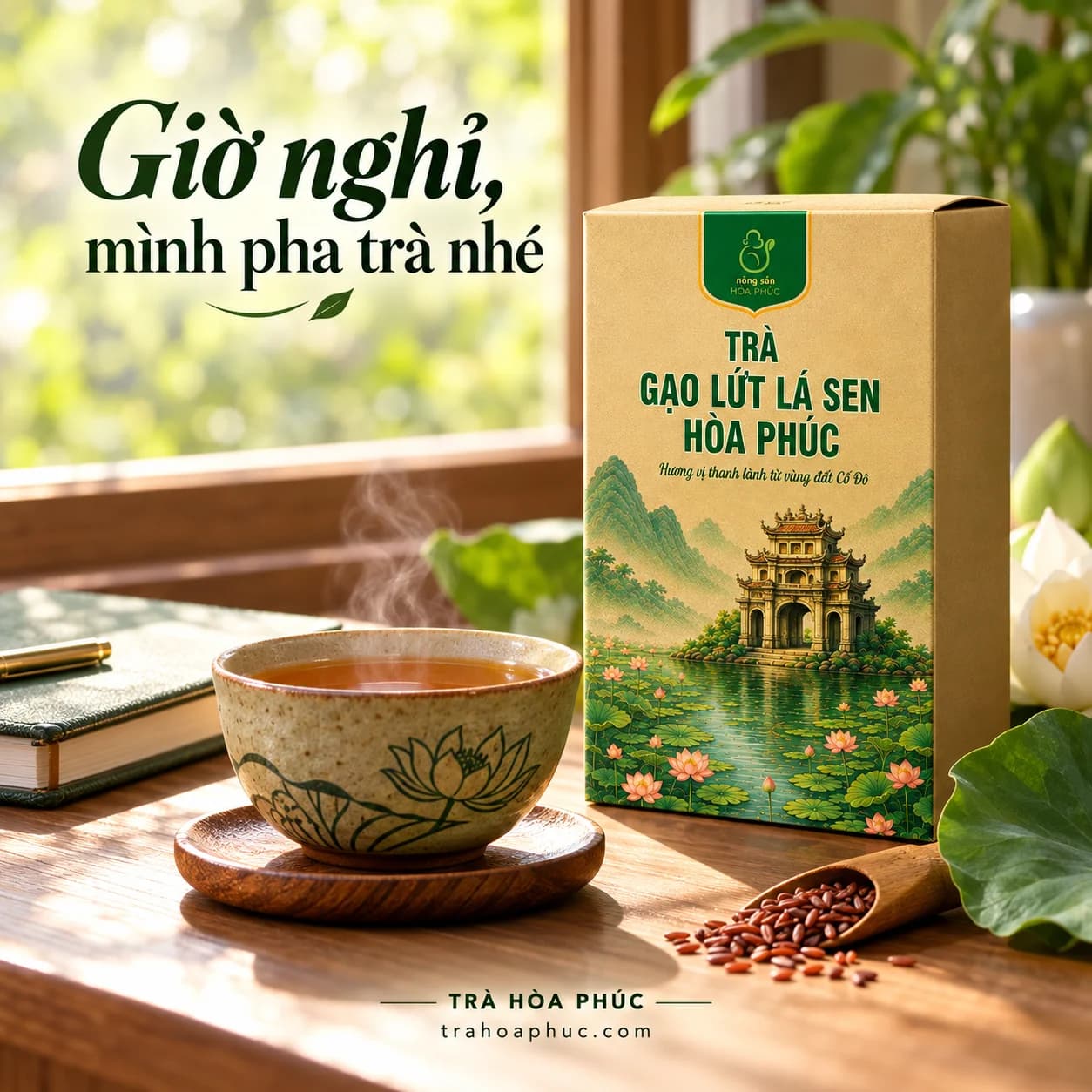 Giờ nghỉ, mình pha trà nhé