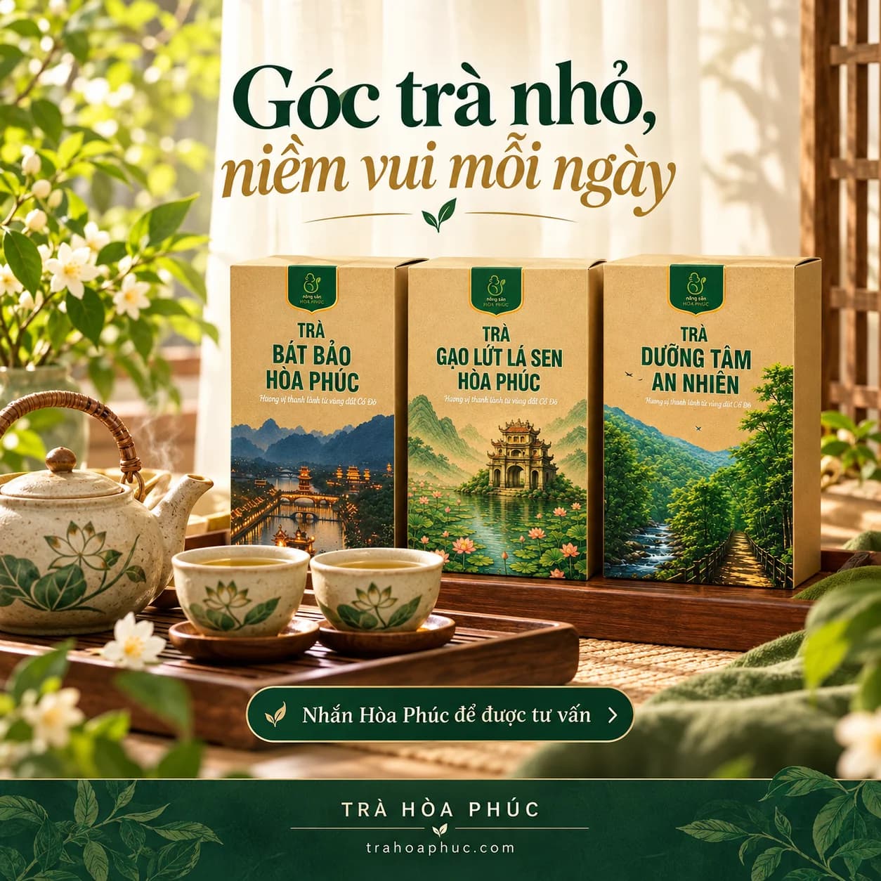 Góc trà nhỏ, niềm vui mỗi ngày